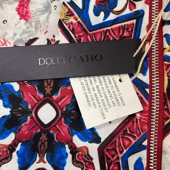 Dolce Cabo Red and Blue Reversible Bomber Track style Jacket - Picture 4 of 7
